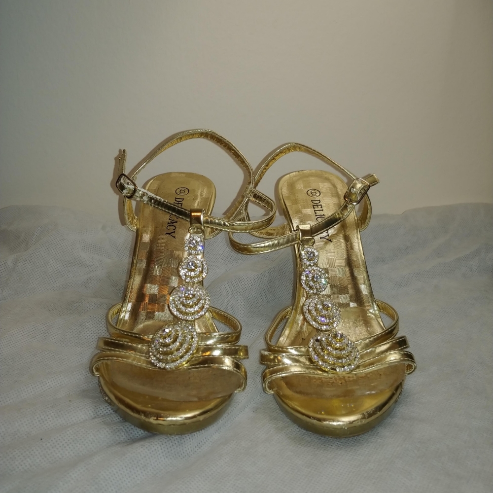 Gold heels